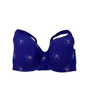Cacique Blue Floral Bra